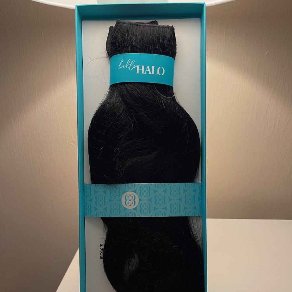 NEW! Halo Couture 18” Layered Extension – Color 1 (Jet Black) | 100% Remy Human